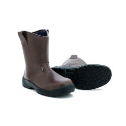 Nitti 23281BN, High-Cut Pull-On Safety Shoes (Brown)