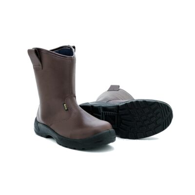 Nitti 23281BN, High-Cut Pull-On Safety Shoes (Brown)