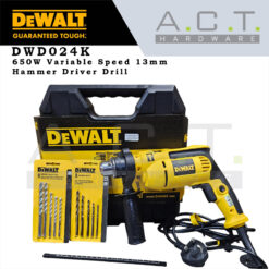 Dewalt DWD024K, Hammer Drill Driver 13mm Variable Speed 650W