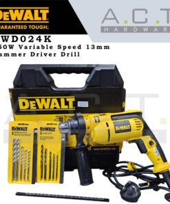 Dewalt DWD024K, Hammer Drill Driver 13mm Variable Speed 650W