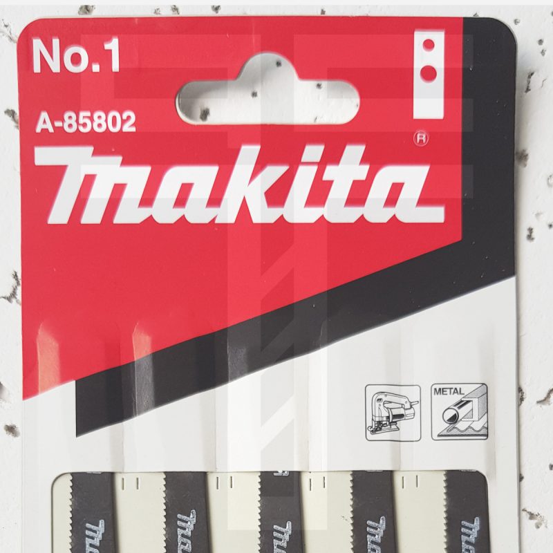 Makita A85802 (No.1), 5pcs/pkt Jig Saw Blade A.C.T. Hardware