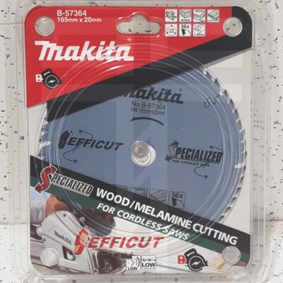 Makita B-57364, T.C.T Blade 165X56T Wood MDF Efficut