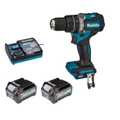 MAKITA HP002GD201, 40V CORDLESS HAMMER DRIVER DRILL (2PCS 2.5AH BATTERY, 1PC CHARGER)