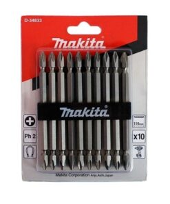 Makita D-34833, 10pcs Double Ended Screw Bit Set 110mm