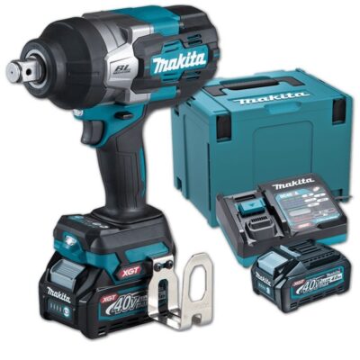 MAKITA TW001GM204, 40V BRUSHLESS CORDLESS IMPACT WRENCH 19mm (3/4") (2PCS 4.0AH BATTERY, 1PC CHARGER)