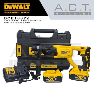 Dewalt DCH133P2, 20Vmax 26mm Cordless Rotary Hammer Brushless