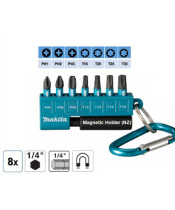 Makita E-14227, 8pcs Impact Screw Bit Set