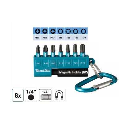 Makita E-14227, 8pcs Impact Screw Bit Set
