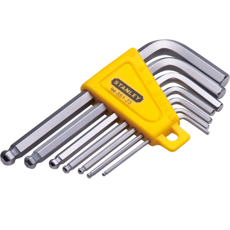 Stanley STMT945518, 7pcs Short Ball End Hexa Key 1.56.0mm A.C.T