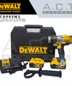 Dewalt DCD985M2, 18V 13mm Cordless Hammer Driver Drill 4.0AH