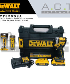 Dewalt Atomic DCF850D2A, 6.35mm ( 1/4" ) 20V/18V Cordless Impact Driver Brushless 2.0AH