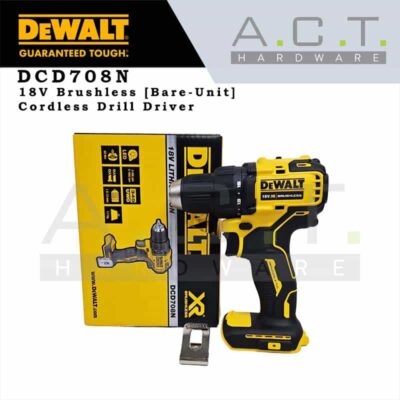 Dewalt DCD708N, 18V Cordless Drill Driver Brushless [Bare-Unit]