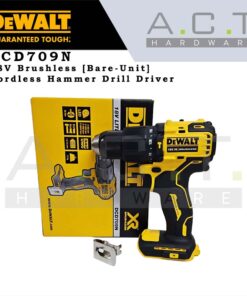 Dewalt DCD709N, 18V Cordless Hammer Drill Driver Brushless [Bare-Unit]