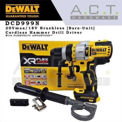 Dewalt DCD999N, 20Vmax/18V Cordless Hammer Drill Driver Brushless [Bare-Unit]