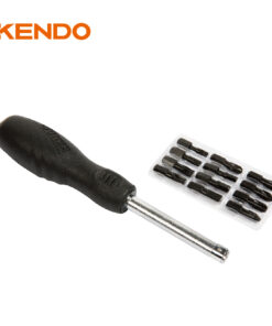 Kendo 20021, 13pc Striking Drive Straight CR-V Screwdriver Set