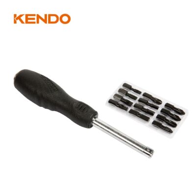 Kendo 20021, 13pc Striking Drive Straight CR-V Screwdriver Set
