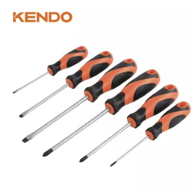 Kendo 85114, 6pcs Screwdriver Set (Slotted, Phillips)