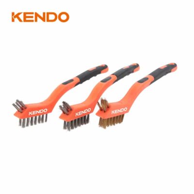Kendo 3pc Mini Steel Wire Brush Set