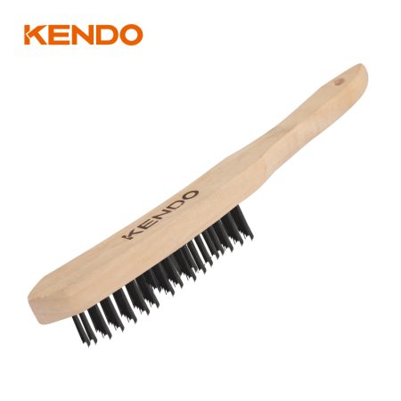 Steel Wire Brush, Wooden Handle