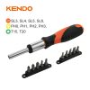 Kendo 20203, 11pc Ratchet Screwdriver Bits Set