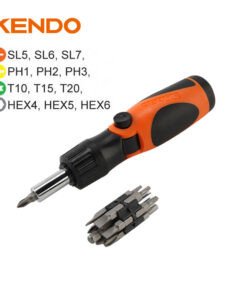 Kendo 20231, 14pc Ratchet Screwdriver Bits Set