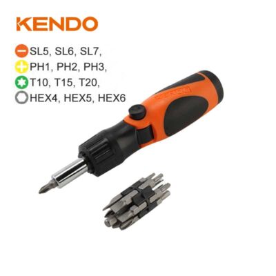 Kendo 20231, 14pc Ratchet Screwdriver Bits Set