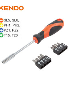 Kendo 20236, 9pcs Screwdriver Bits Set
