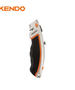 Kendo High End Heavy Duty Zinc Alloy Retractable Utility Knife With Spare Blades For Professional Cutting [30940]