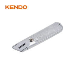Kendo Zinc Alloy Body Tough Built Safety Utility Knife With Fixed Blade For Professional Cutting [30600]
