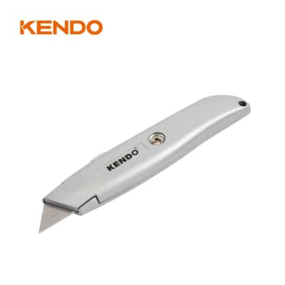 Kendo Zinc Alloy Retractable Safety Utility Knife For Professional Cutting