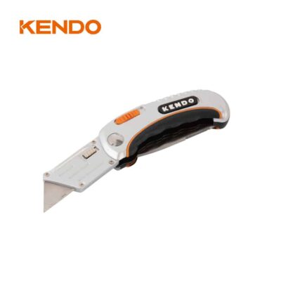 Kendo Zinc Alloy Body High End Dual Blade Folding Utility Knife With Retractable Blade For Multi-Function 
