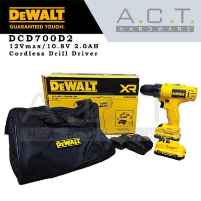 Dewalt DCD700D2, 12Vmax/10.8V Cordless Drill Driver