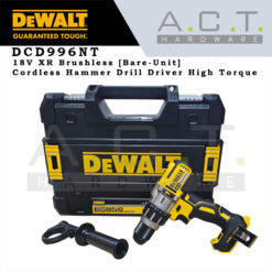 Dewalt DCD996NT, 18V XR Cordless Hammer Drill Driver Brushless [Bare-Unit]
