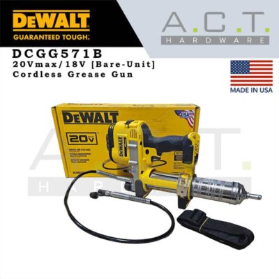 Dewalt DCGG571B, 20Vmax/18V Cordless Grease Gun [Bare-Unit]