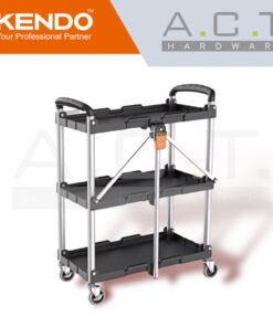 KENDO FOLDABLE TROLLEY, UTILITY STORAGE CART - 90339