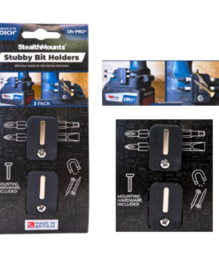 StealthMounts Stubby Magnetic Bit Holder for Bosch ProCORE & Professional Tools [SKU: BH-BO-S-BLK-2]