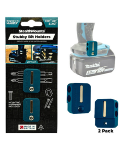 StealthMounts Stubby Magnetic Bit Holder for Makita CXT, LXT & XGT Tools [SKU: BH-MK-S-BLU-2]