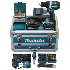 Makita DDF484RTX6, 18V 13mm (1/2") Cordless Driver Drill Brushless Set with Accessories