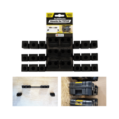 StealthMounts Storage Box Mounts for Dewalt T-STAK Storage Box [SKU: OM-STAK-3]