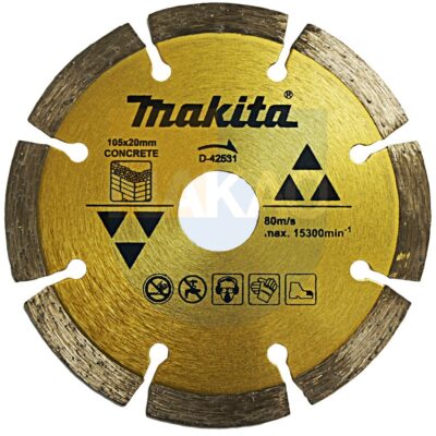 Makita D-42531 Dry Segmented Diamond Wheel 105mm