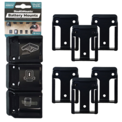StealthMounts Battery Mounts for Makita 10.8V / 12V CXT Series [SKU: BM-MK12-BLK-6]