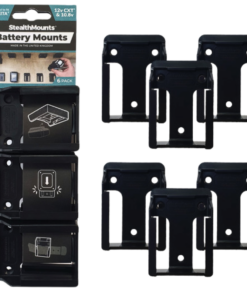 StealthMounts Battery Mounts for Makita 10.8V / 12V CXT Series [SKU: BM-MK12-BLK-6]