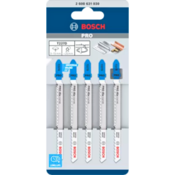 Bosch Pro Alu Curve T227D Jigsaw Blade for Aluminum Cut, T-Shank Type