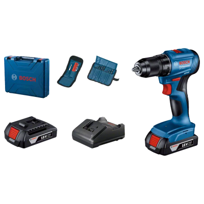 Bosch GSR 185-LI Professional 18V Cordless Drill Driver Set With Drill Accessories