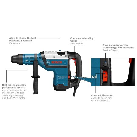 Bosch GBH 8-45 D Professional Rotary Hammer with SDS max - Image 5