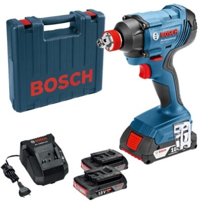 Bosch GDX 180-LI Professional Cordless Impact Driver/Wrench with 2 x GBA 18V 2.0Ah Batteries
