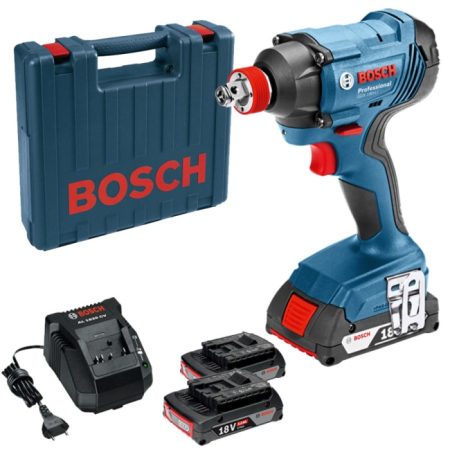 Bosch GDX 180-LI Professional Cordless Impact Driver/Wrench with 2 x GBA 18V 2.0Ah Batteries