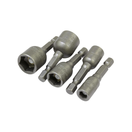 Makita 5PC Magnetic Nutsetter Set, 1/4" Hex Shank, 6- 13MM Socket Size, E-Form, 50MM Length, B-39176 - Image 2