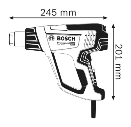 Bosch GHG 20-63 Professional Heat Gun 50 – 630 °C, 2000W (3-Modes) - Image 5