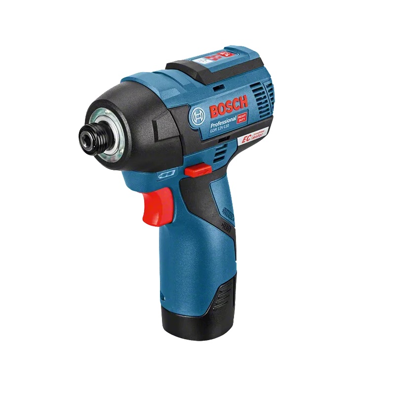 Bosch GDR 12 V-EC Professional Cordless Impact Driver with 2 x 2.0 Ah Li-ion Batteries